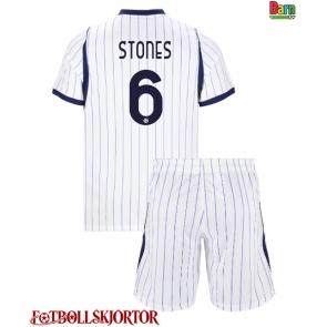 Inter Milan John Stones #6 Borta Kläder Barn 2026-27 Kortärmad (+ Korta byxor)